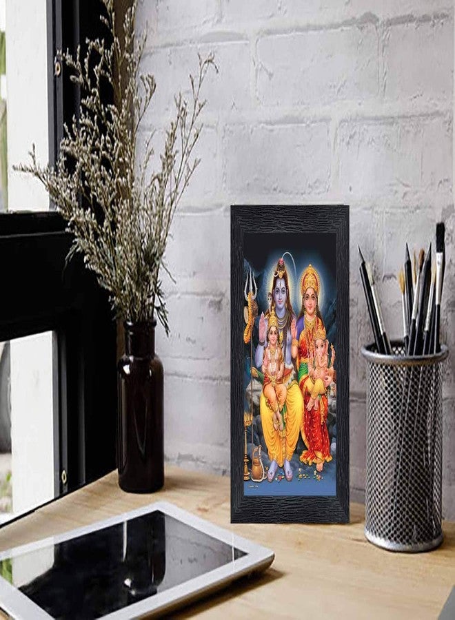 pnf Poster And Frames Bholenath Parivar Wooden Photo Frame | For Living Room, Bedroom | Home Decoration Item | Best Gifting Option (8x6inch) 20052 - Image 2